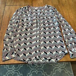 Multicolor white/black/blue/pink. Candies brand blouse. Size small.